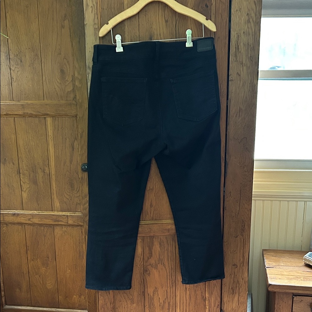 American Eagle Outfitters Womens Black Artist Crop Jeans - Picture 6 of 9